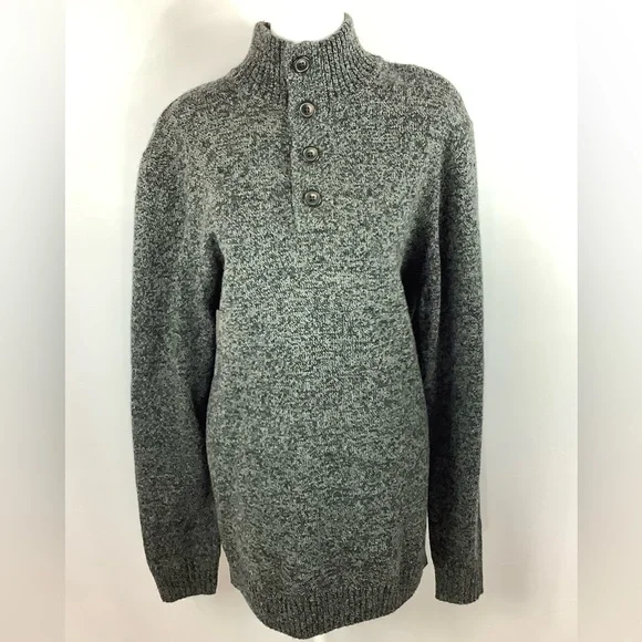 NWT Old Navy Dark Gray Wool Blend Sweater, XL Unisex - Picture 1 of 7